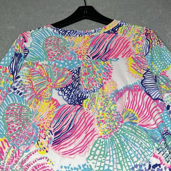 Lilly Pulitzer Dress Womens Large Multicolored Ali Dress Multi Roar of the Seas - Picture 8 of 12